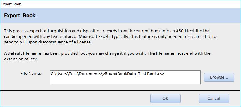 5. Click <Yes> if you are sure you want to permanently delete the book. The following dialog will be displayed: 6.