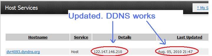 DDNS: Check DDNS Server: www.dyndns.
