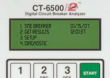 The CT-6500 S2 s timing window is selectable between 1-second, 10-second, or 20-second periods.