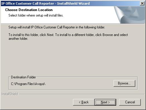 3.12 CCR Software Installation Use the following process to install the IP Office Customer Call Reporter software. If you are upgrading an existing installation refer to Upgrading CCR 63.