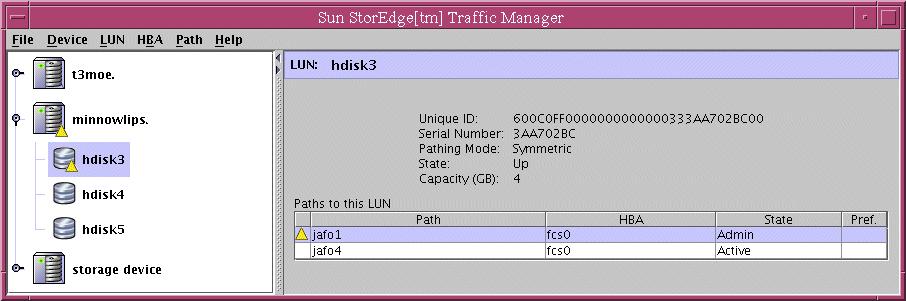 System Configuration The Sun StorEdge Traffic Manager system maintains and presents storage system configuration information.