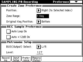 0 With the [REC] key still lit (on), press the [START/STOP] key to enter record-ready mode. Speak into your mic, saying the word or phrase you want to sample. (E.g., It s ) Recording will start when the input exceeds the Level 0 db level.
