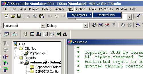 Automation (for Project Management) Figure 4 11.Custom GEL menu to open a project. 4.8.