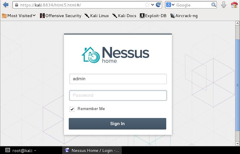 After that Nessus will start to initialize itself.
