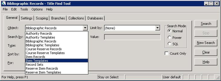 To undelete an item record: If you are in the item record, click File>Undelete, or, or CTRL-U. If you are in an [F12] search results list, right-click the record and select Undelete from the submenu.