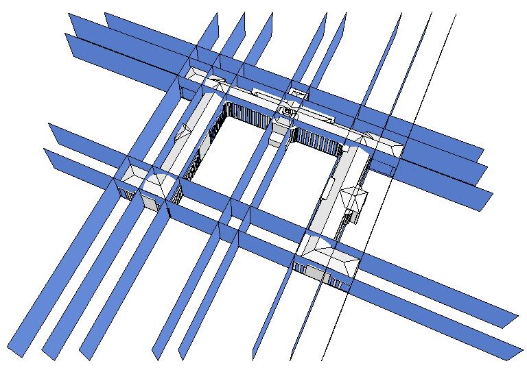 46 Kada Fig. 5: Original 3D building model (top left) and the five generalisation steps. 4.1.