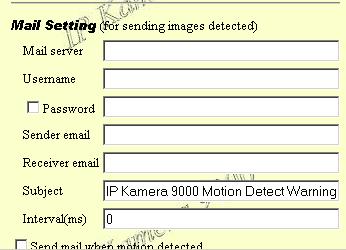 Enable: choose low / mid / high 7-3-1-1: Motion Detection Setup: