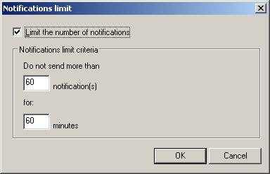 R E F E R E N C E G U I D E NOTIFICATION LIMIT To configure notification limit: 1.