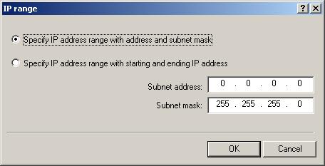 U N A S S I G N E D C O M P U T E R S subnet mask and address. Figure 215. Viewing the IP subnetwork properties. The IP subnets tab To add an IP range that defines the subnet, press the Add button.