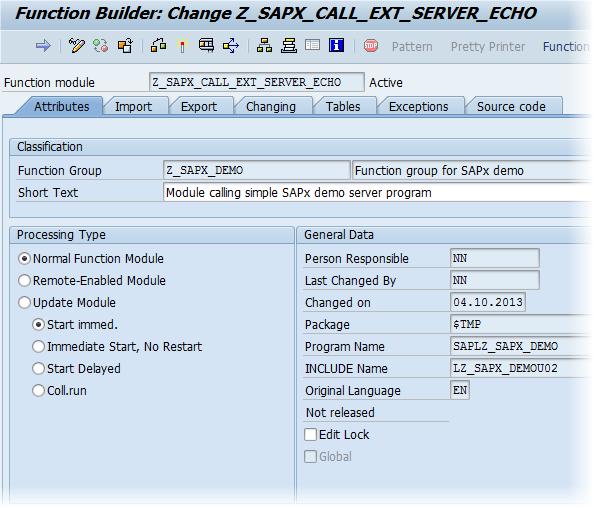 3.2 Multiple Connection Server This application demonstrates more complex case when there are two servers. Each of the servers contains two functions which process requests from different SAP systems.