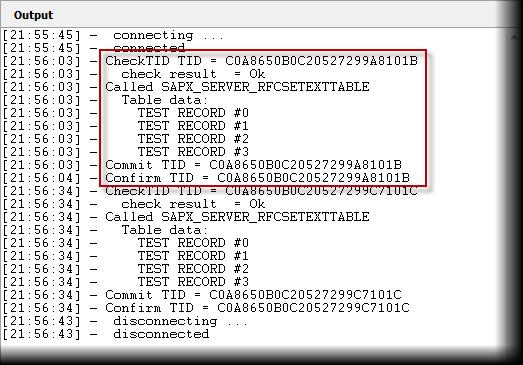 As soon as the table data is prepared back to the previous the Test Function Module screen and press Execute. Execute the function again with the same data.