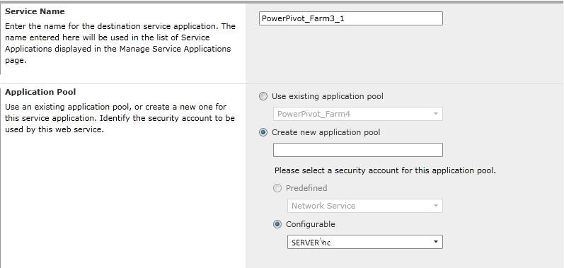 Figure 101: SQL Server PowerPivot Service settings. Figure 102: SQL Server PowerPivot Service settings.