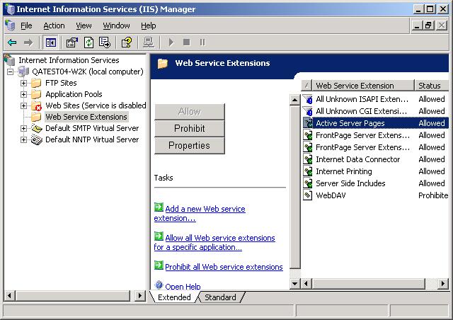 Requirements for IIS 6.0 on Windows 2003 R2 To enable parent paths and buffering: 1. Open IIS Manager. 2. Double-click the SageCRM server.