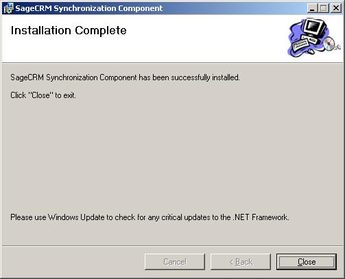 On the Confirm Installation form, click Next. When the installation is complete, a confirmation message appears: 16.