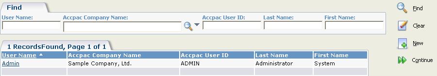 Setting Up Sage ERP Accpac Security To edit user permissions for integrated Sage ERP Accpac screens for all databases: 1.