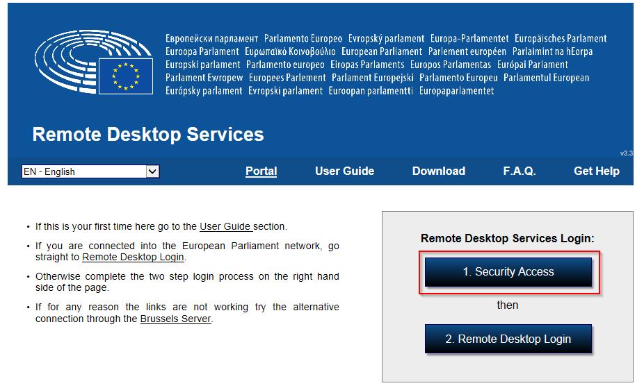 You are now in the portal for Remote Desktop