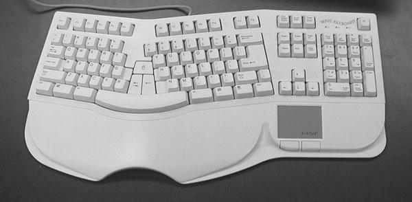 Keyboard B: Cirque Wave Keyboard with numberpad & touchpad Split angle of 22 degrees Keyswitch make force 0.46-0.52 0.