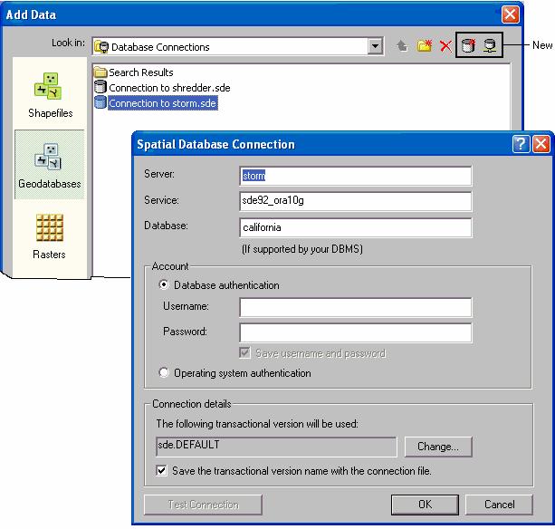Desktop and Engine application development Engine's Add Data dialog now supports ArcSDE geodatabases Starting with 9.