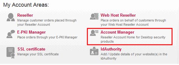 1.The Reseller Portal Comodo Security Solutions (CSS) licenses are purchased and managed through the Comodo Accounts Manager (CAM) interface.