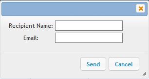 Enter the name and email address of your contact