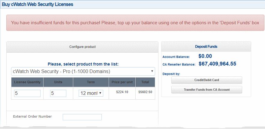balance. If you have sufficient balance on your CSS account, click 'Continue'.