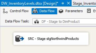 Data Type DateTime c. Value 3/8/2015 12:00:00AM 4. Save your work and close the Project.params tab. Step 2.3.4: Data Flow Stage to DimProduct It s time to work through the logic to import data from stgnorthwindproducts into northwind.
