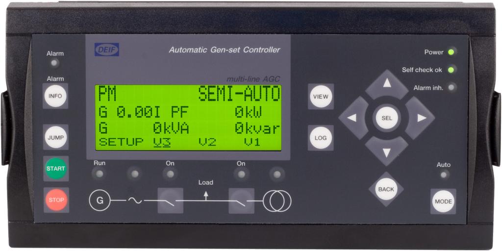 Dief AGC-4 Suitable for a wide range of applications, the Dief AGC-4 s standard sequences include backup power, start/ stop, synchronisation and load sharing.