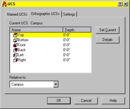 To delete a UCS 1 From the Tools menu, choose UCS Named UCS. 2 In the UCS dialog box, select a UCS. 3 Right-click, and then choose Delete. You can also press the Delete key. 4 Choose OK.