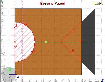 Debugging Geometry Errors [1/2] Undefined region Overlapping regions Errors found notifies that are errors in the geometry (on the current projection): The areas affected by the errors are outlined