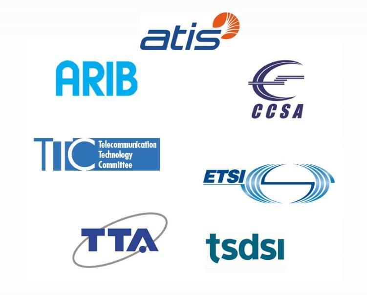 Partnership Organizational Partners (SDOs) Regional standards organizations: ARIB (Japan), ATIS (USA), CCSA (China),