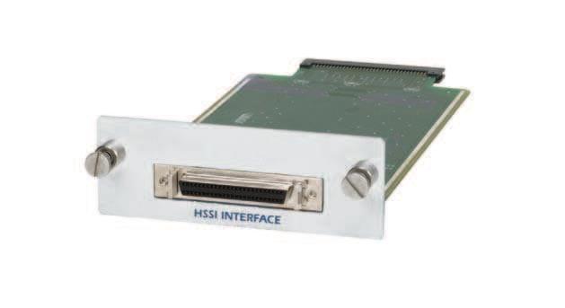 ports Provides bridging over the Wide Area Network and Ethernet switching between LAN ports T3SU 300 V.35 Module High-speed V.