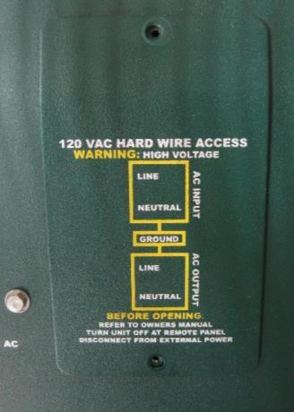 circuit should be rated at 20 amps and the circuit breaker for the input AC circuit should be rated at 30 amps.