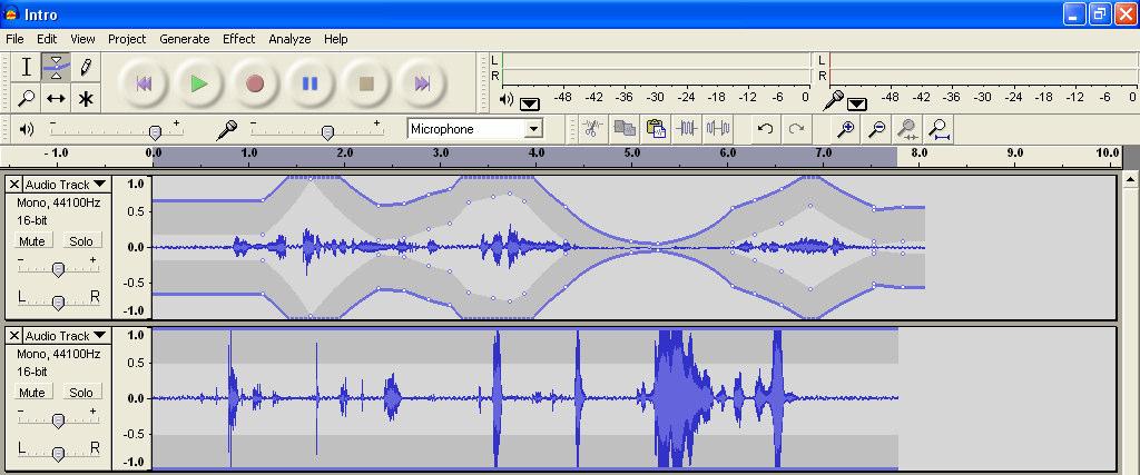 WORKING WITH MULTIPLE LAYERS OF SOUND You can have overlapping audio tracks in an Audacity project, much the same way that you can having multiple