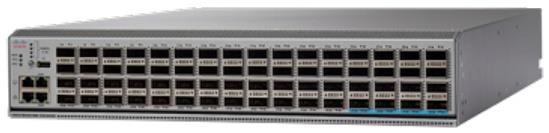 Cisco Nexus 92160YC-X Switch The Cisco Nexus 9272Q Switch (Figure 2) is an ultra-high-density 2RU switch that supports 5.76 Tbps of bandwidth and over 4.5 bpps across 72 fixed 40-Gbps QSFP+ ports.