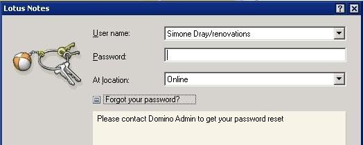to get password reset Contact an administrator