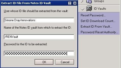 Operations-Extracting id from Vault Provide user with physical copy of ID Extract ID from