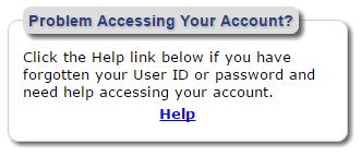 B. Account Access Help What if I forget my password or User ID?
