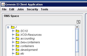 Click Tear icon and drag Figure 16. The browser presents the user with a familiar interface to interact with the resources and services in XSEDE.