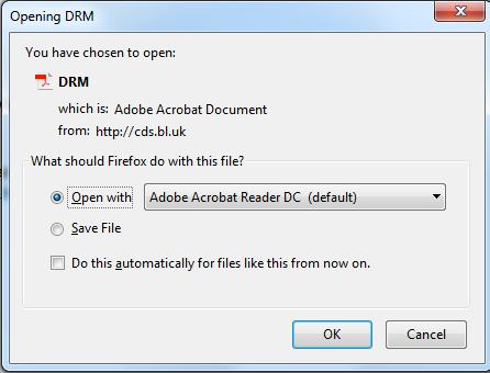 In Firefox you may get the option to open with Adobe Reader: If not,