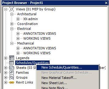 KEY SCHEDULES HOW TO PROJECT