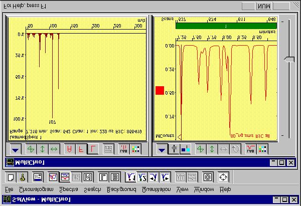 Control(s) and Show Segment Info buttons to hide these controls. Expand a portion of the chromatogram by clicking and dragging with the mouse.