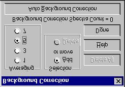 Choose 3-spectrum averaging and click near the baseline on each side of the chosen peak in the MultiChro Window. Click Done in the Background Correction dialog.
