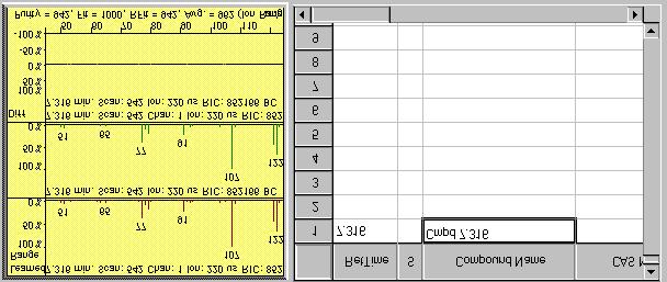 QUANTITATIVE ANALYSIS OF GC/MS DATA To further explore addition options, click on Row 1 containing this entry to select it, and then remove it with the button on the left of the window.