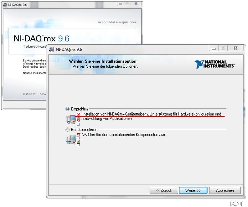 2.3 NI-DAQmx driver installation 2.3 NI-DAQmx driver installation The Ni-DAQmx PlugIn requires the NI-DAQmx driver library from national instruments.