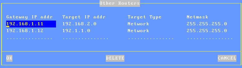 Appendix Example 1: router 1 is used to reach the 192.168.2.xxx network and router 2 is used to reach the 192.1.1.xxx network: 192.168.2.xxx 192.