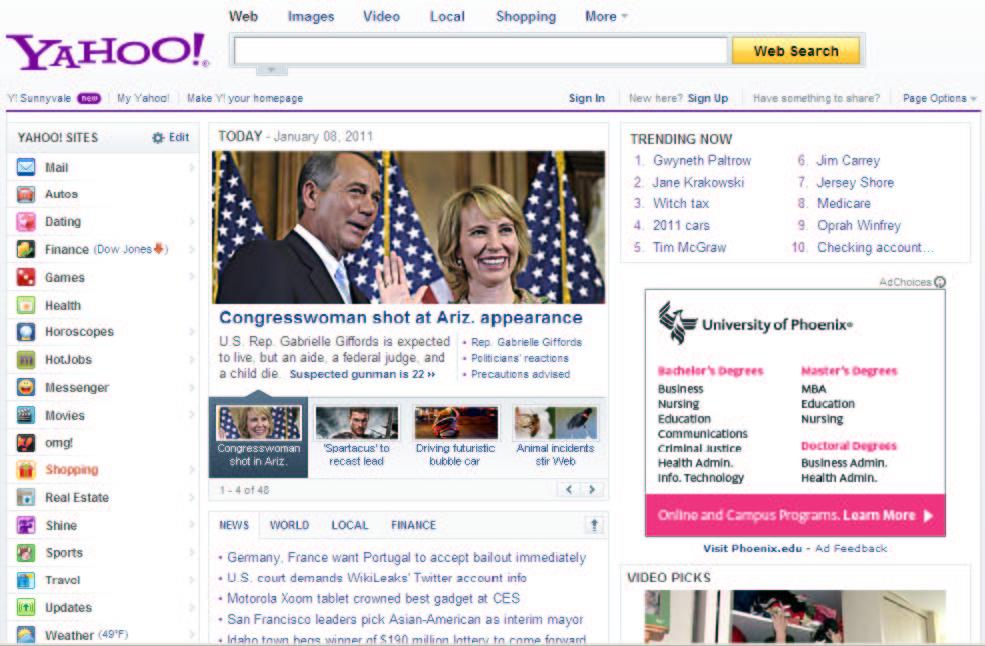 IEEE TRANSACTIONS ON KNOWLEDGE AND DATA ENGINEERING, VOL., NO., DEC 2011 2 Fig. 1. A snapshot of Yahoo! front page.