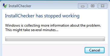 Install Checker If the Install Checker screen displays, it is probably due to you not having Administration rights on your PC for when the