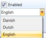 The OCR language is set to the language you selected during installation. Click the language icon to select a different language.