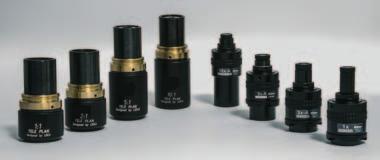 The lenses with various magnifications from 1x to 10x are available and can be exchanged during a measuring run, generating a range in display magnification from 40x to 400x.