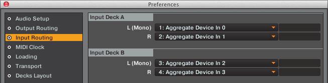 The input names on MAC will be Aggregate Device In n.